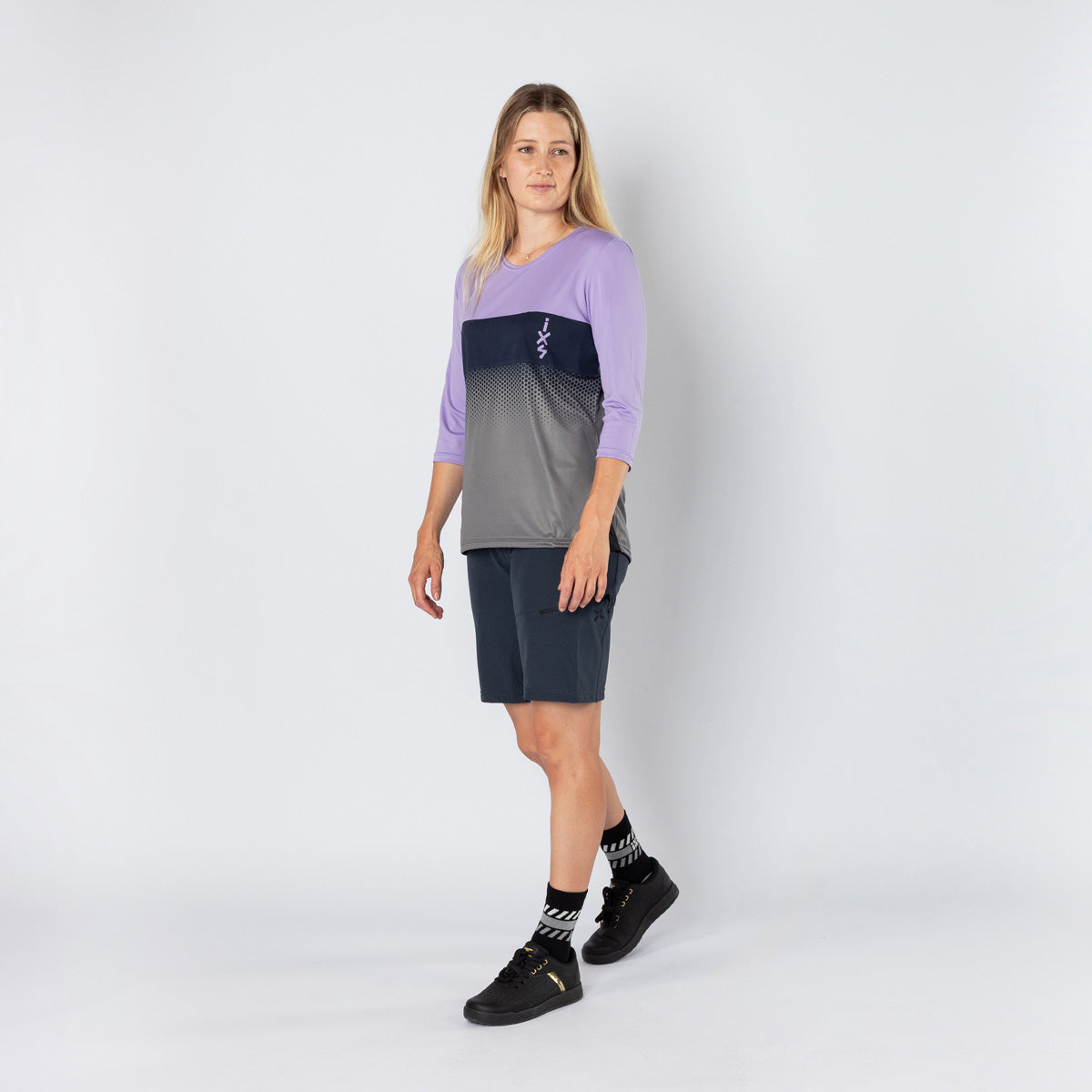 Damen Carve 1.0 3/4 Jersey lavender-graphit