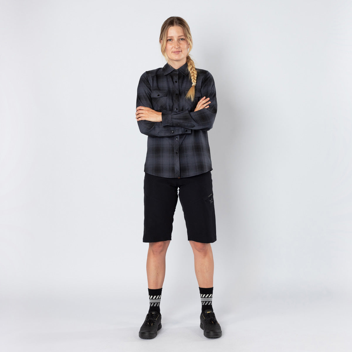 Damen Carve 1.0 Shirt anthrazit-schwarz