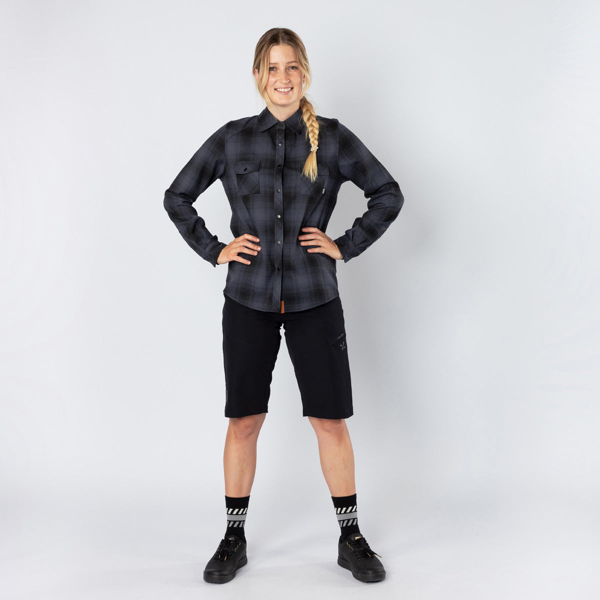 Damen Carve 1.0 Shirt anthrazit-schwarz