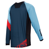 Race Jersey night blue-fluo red