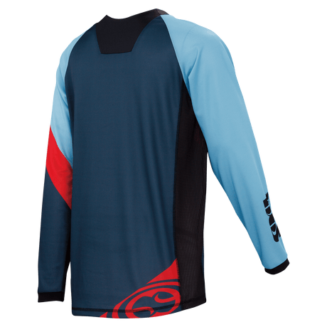 Race Jersey night blue-fluo red