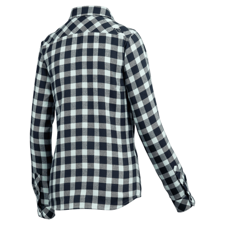 Escapee Women Flannel Hemd marine-celeste