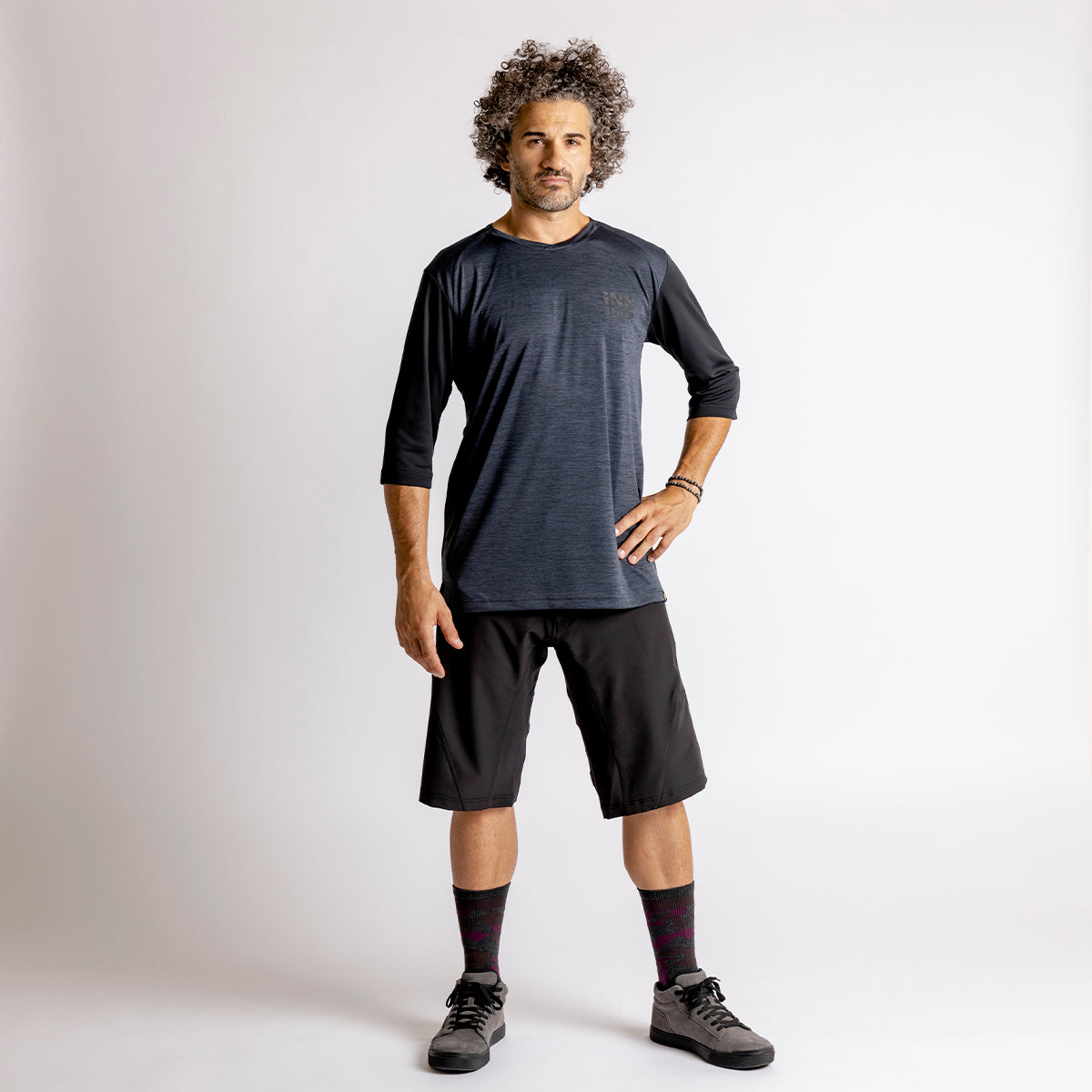 iXS Carve X 3/4 jersey black-solid black – iXS.com