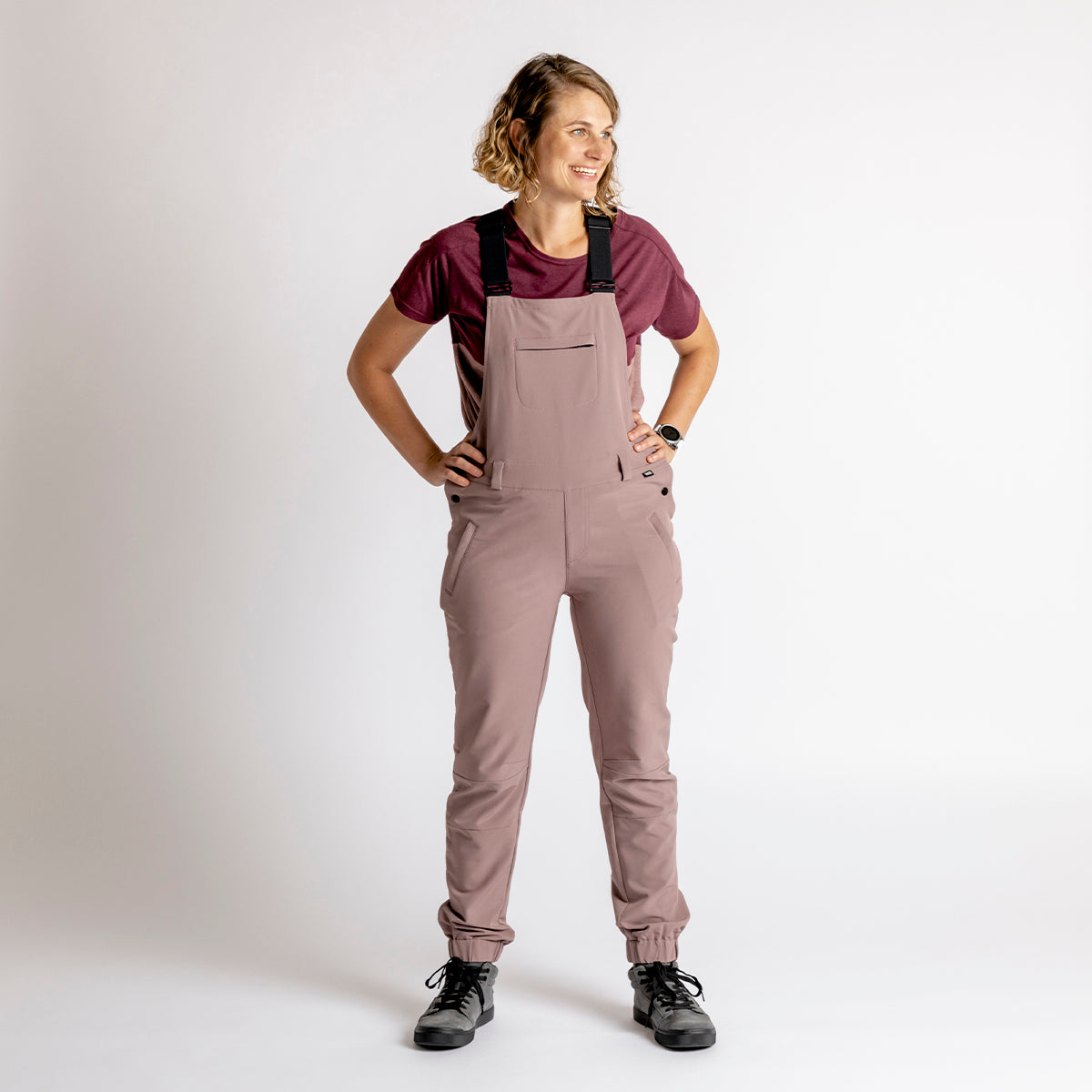 Women's Carve Latzhose taupe