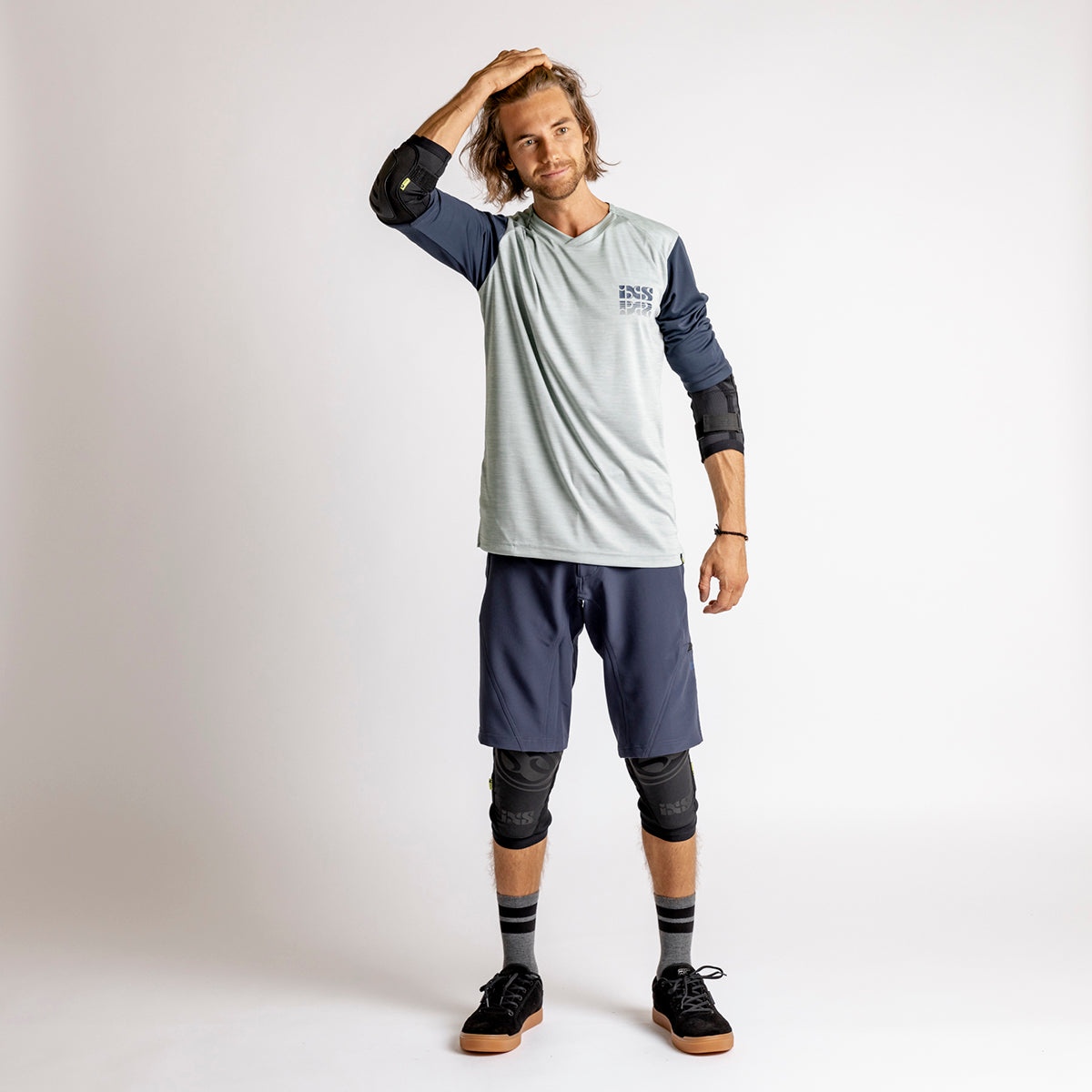 iXS Carve X 3/4 jersey jade-solid marine – iXS.com