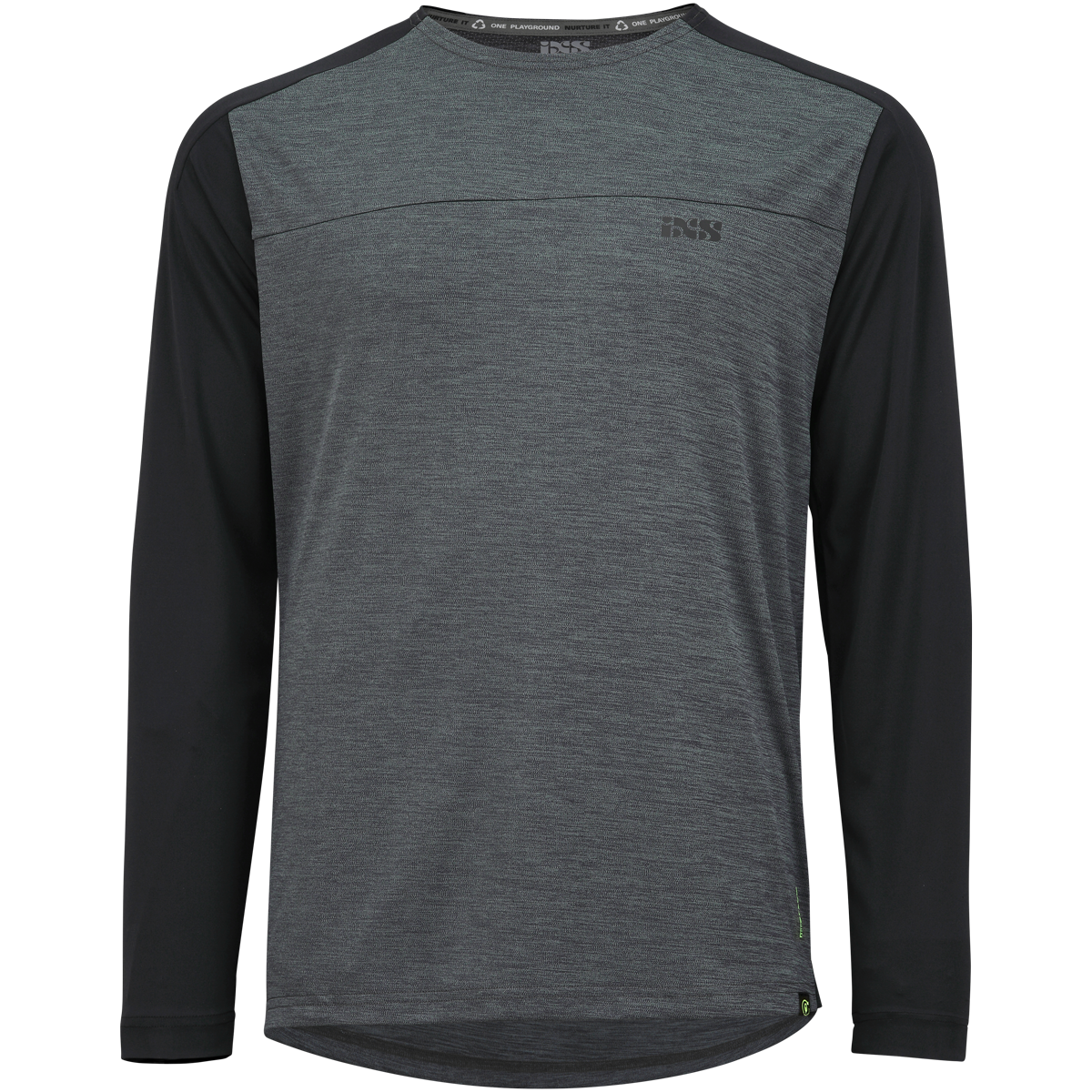 Flow X long sleeve Jersey graphit-solid schwarz