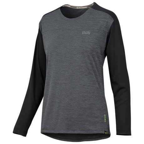 Flow X Women long sleeve Jersey graphit-solid schwarz