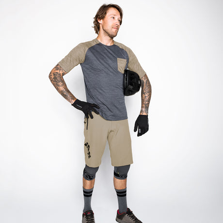 Flow X Jersey graphit-camel
