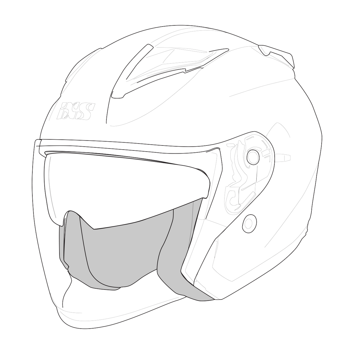 iXS-Rapid 1.0 OF Wangenpolster - schwarz-01