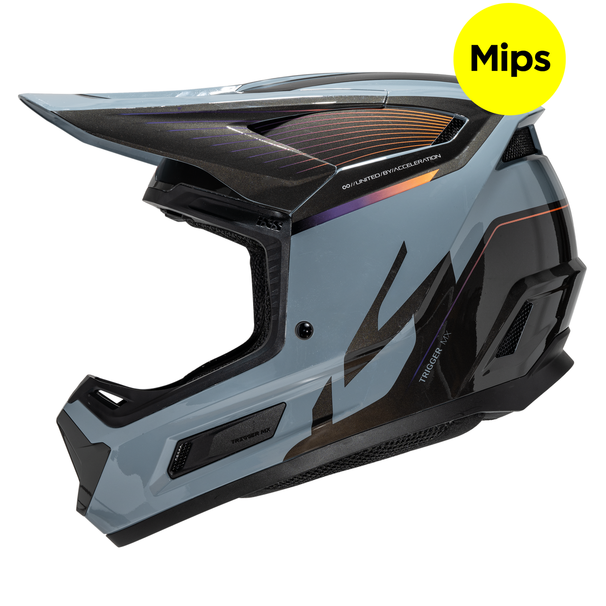 Trigger MX 1.0 Graphic MIPS casco integral - gris-negro