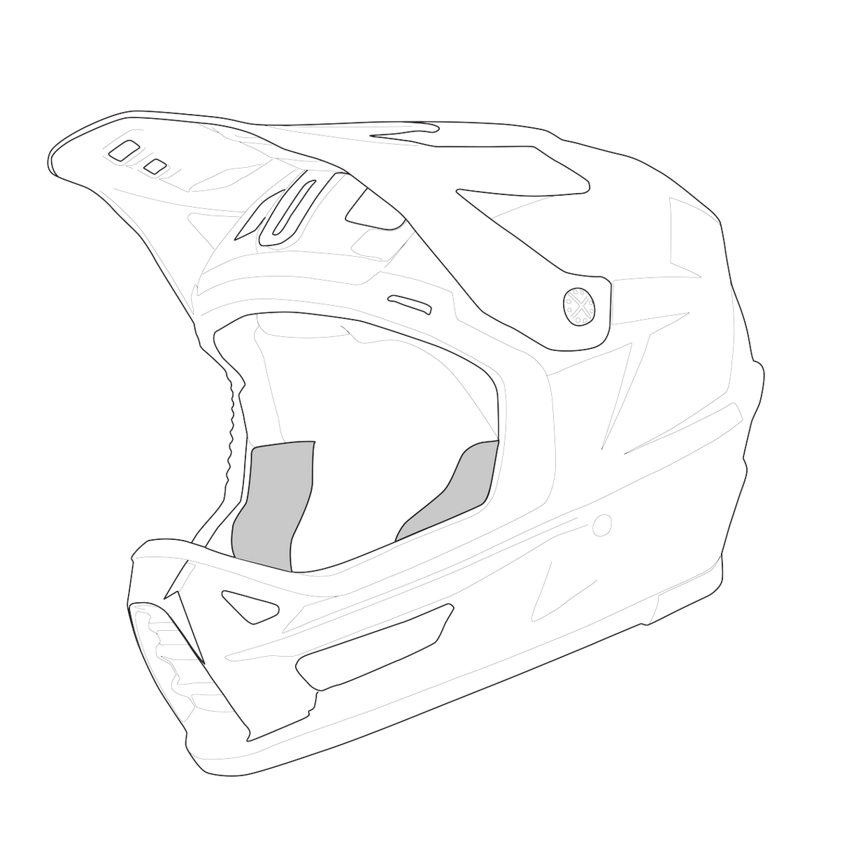 iXS-Trigger MX 1.0 FF Wangenpolster - schwarz-01
