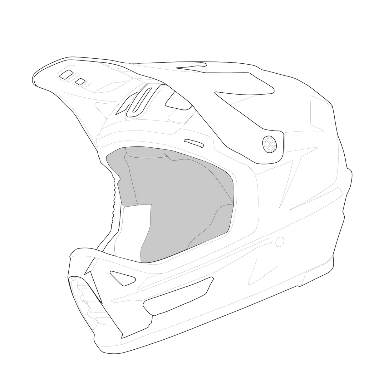 iXS-Trigger MX 1.0 Mips Helmfutter - schwarz-01