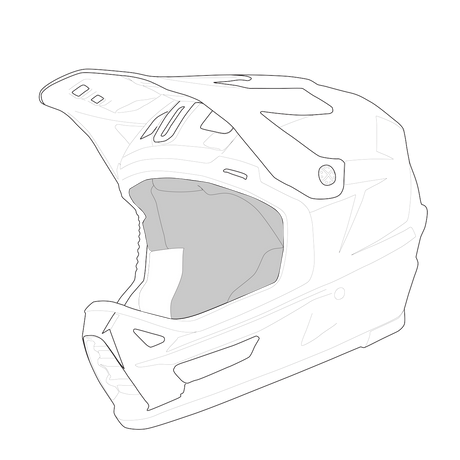 iXS-Trigger MX 1.0 Mips Helmfutter - schwarz-01