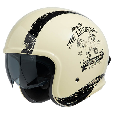Jethelm iXS880 2.0 elfenbein matt-schwarz
