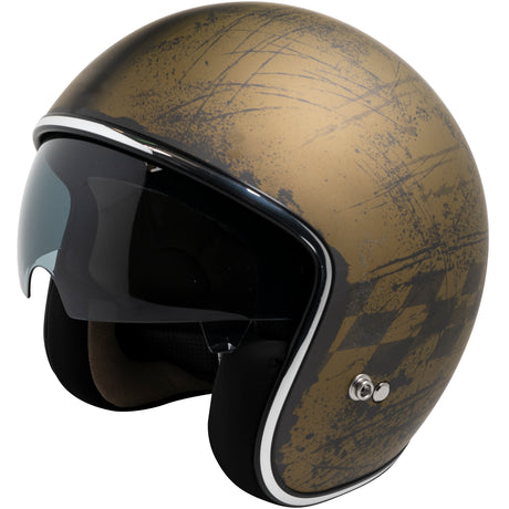 Jethelm iXS77 2.5 matt gold-schwarz