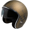 Casque jet iXS77 2.5 or mat-noir 