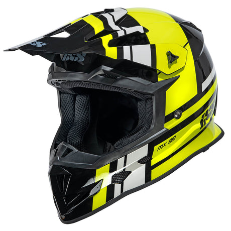 Motocrosshelm iXS361 2.3 schwarz-gelb-grau