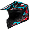 Casco de motocross iXS363 2.0 negro mate-petróleo-rojo 