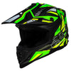 Casco de motocross iXS363 2.0 negro mate-amarillo neón-verde neón 