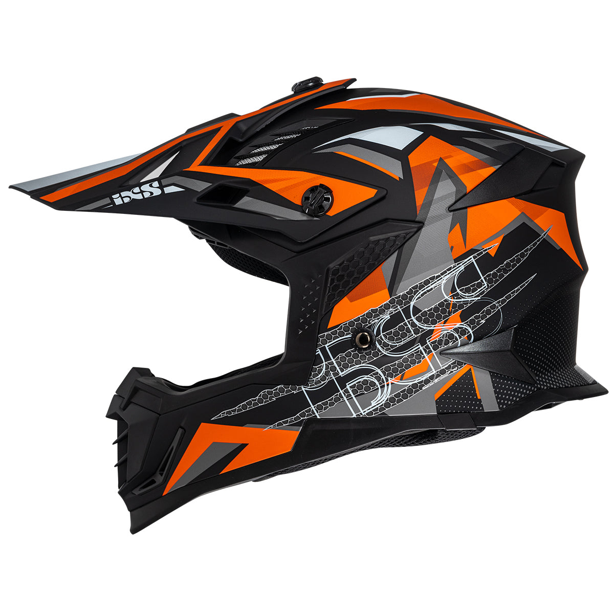 Motocross Helm iXS363 2.0 schwarz matt-orange-anthrazit