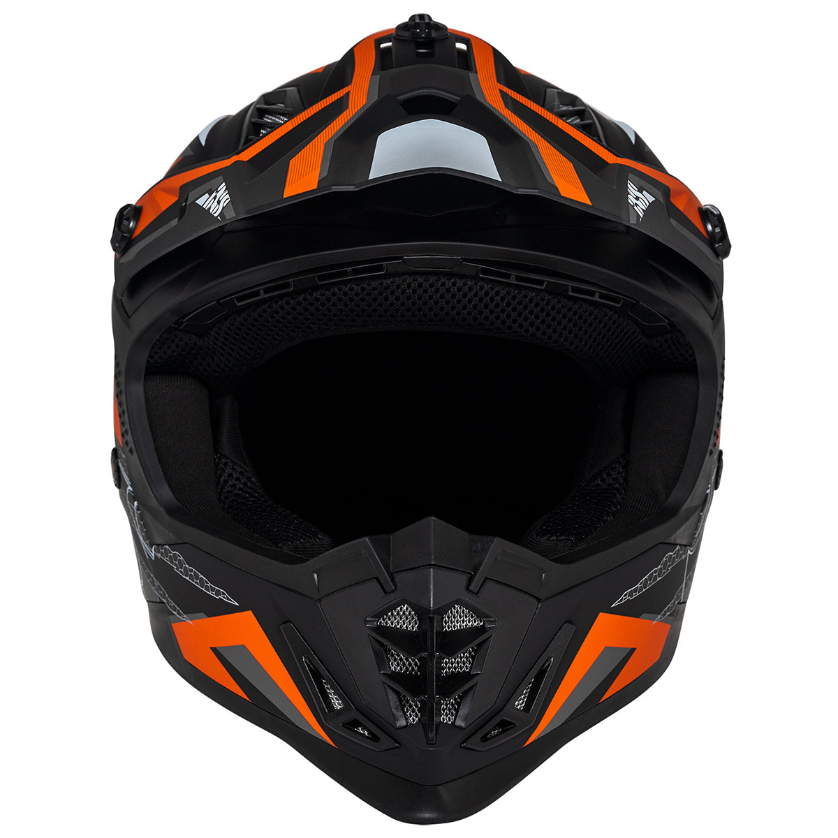 Motocross Helm iXS363 2.0 schwarz matt-orange-anthrazit