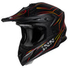 Casco da motocross iXS189FG 2.0 nero opaco-rosso 