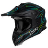 Casco da motocross iXS189FG 2.0 nero opaco-giallo neon 