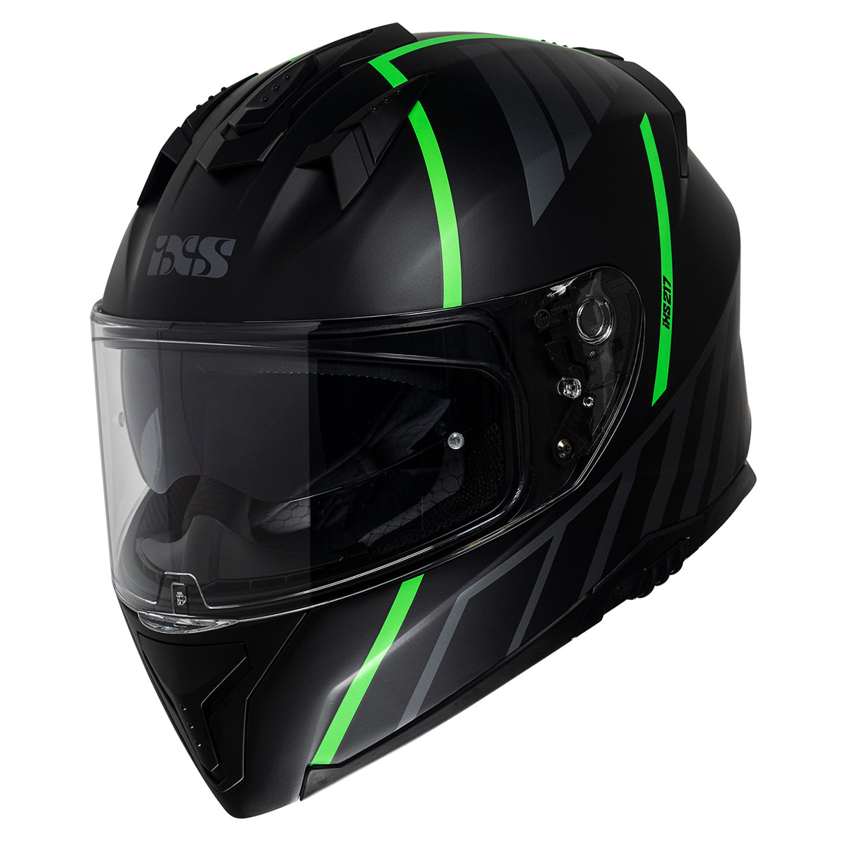 Integral helmet iXS217 2.0 black matte-green neon Integral helmet iXS217 2.0 black matte-green neon