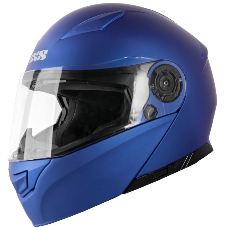 Flip-up helmet iXS300 matte metallic blue1