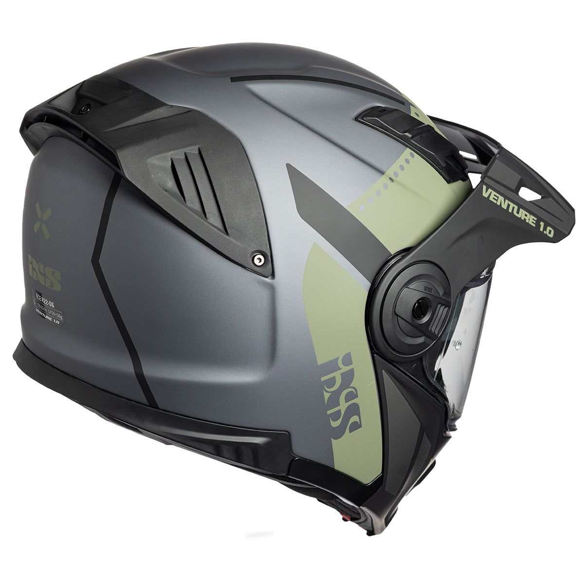 iXS Flip-Up helmet Venture 1.0 matt black-antracite-olive – iXS.com