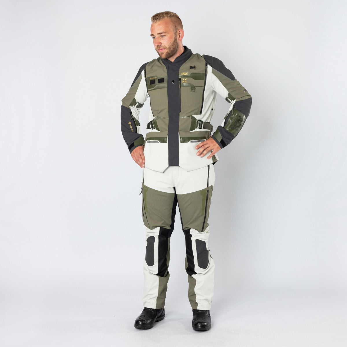 iXS Venture-GTX 1.0 laminated jacket cool grey-olive – iXS.com