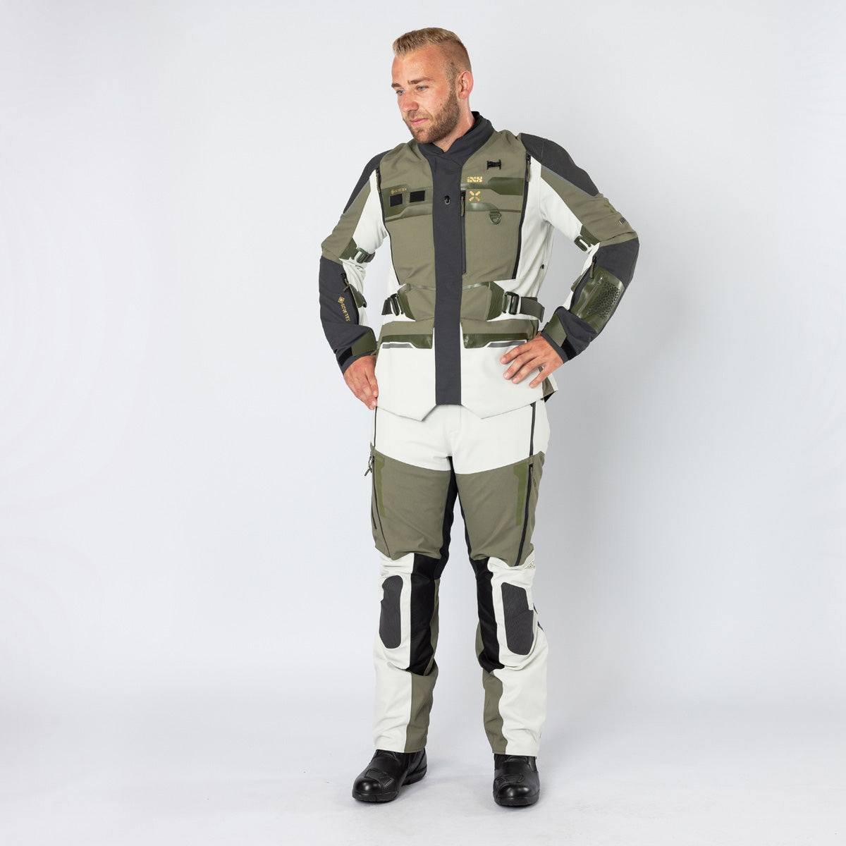 バイクウェア・装備 Venturegrip GTX iXS Venture-GTX 1.0 laminated pants cool grey-olive – iXS.com