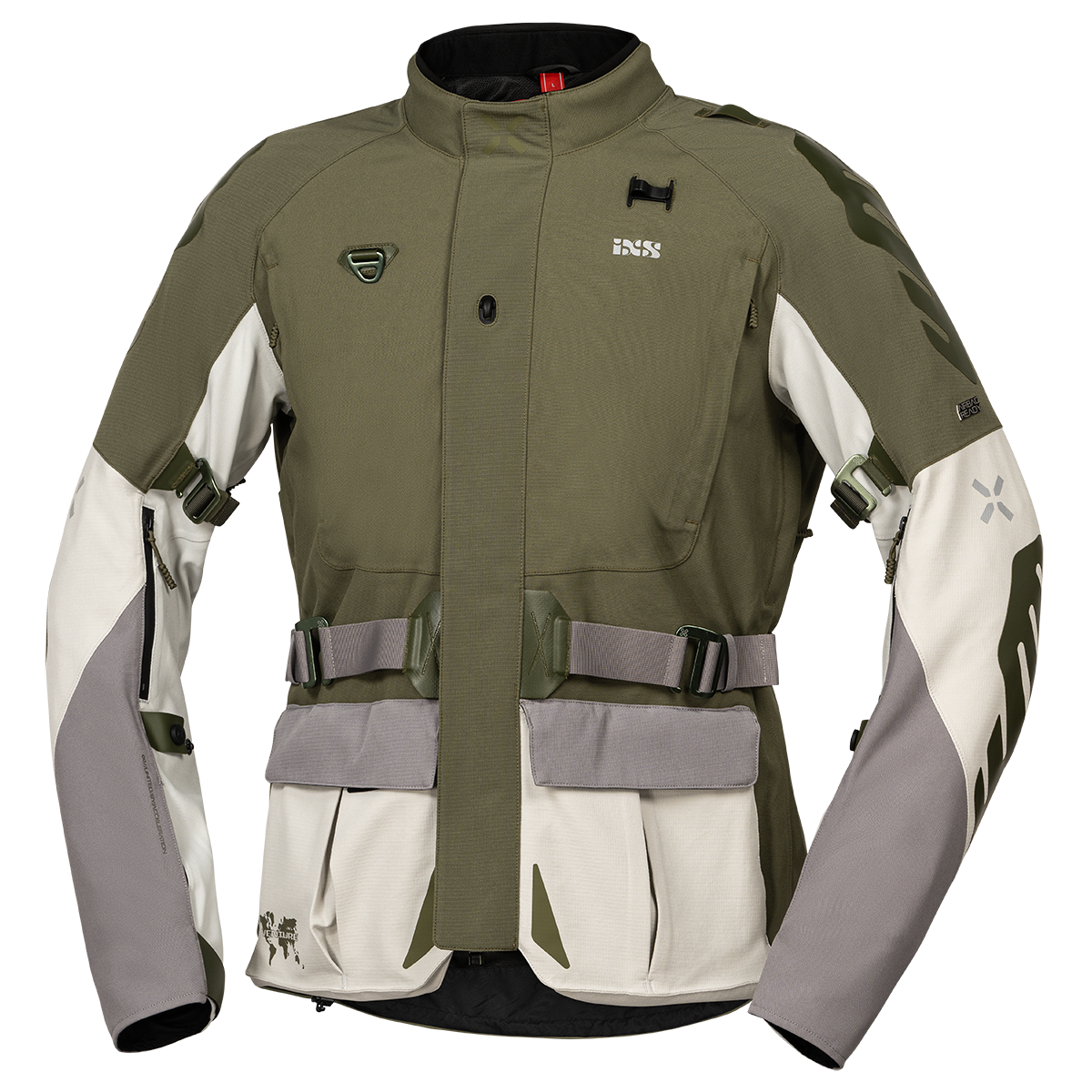 Venture-STX 1.0 Laminatjacke hellgrau-oliv
