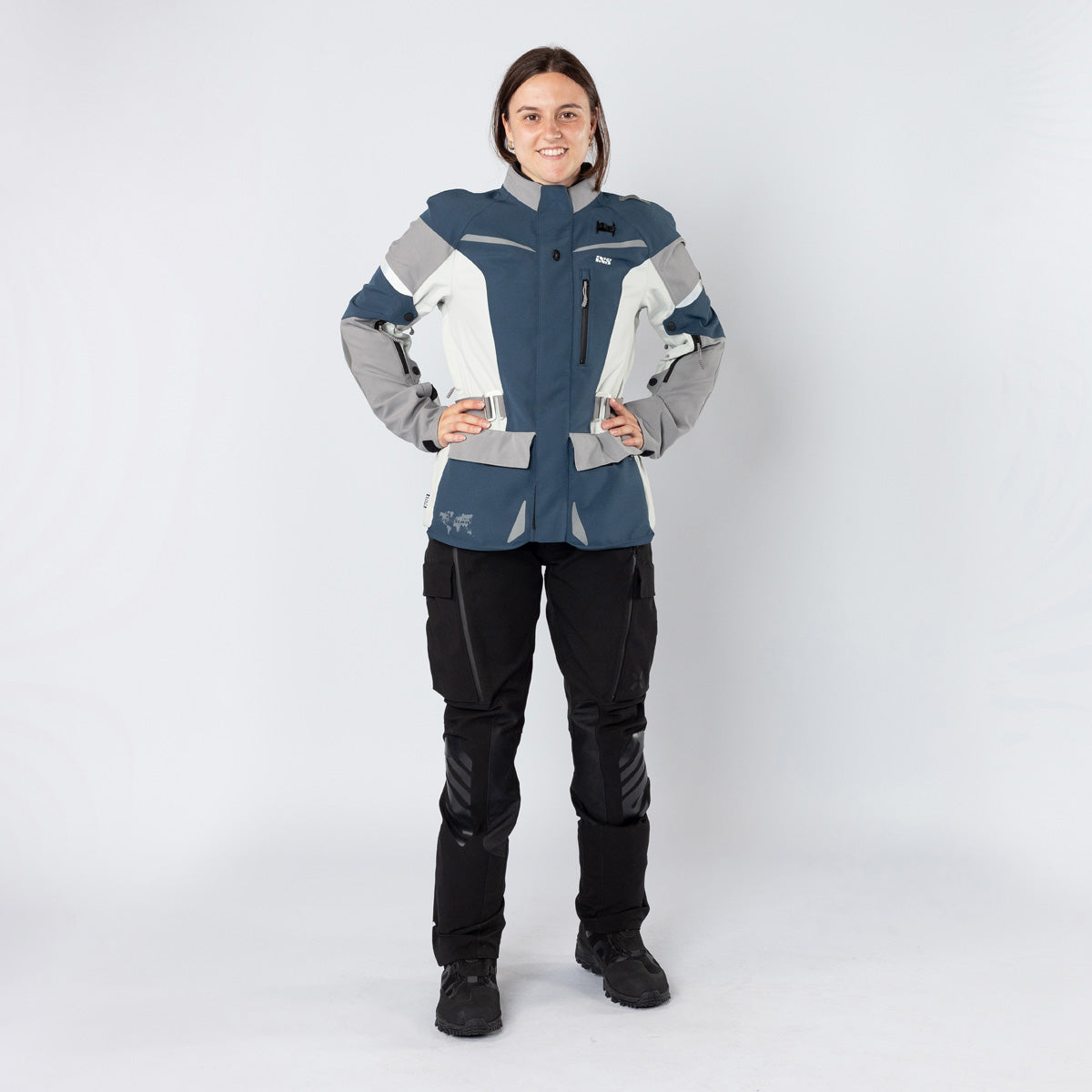 Damen Venture-STX 1.0 Laminatjacke blau-hellgrau