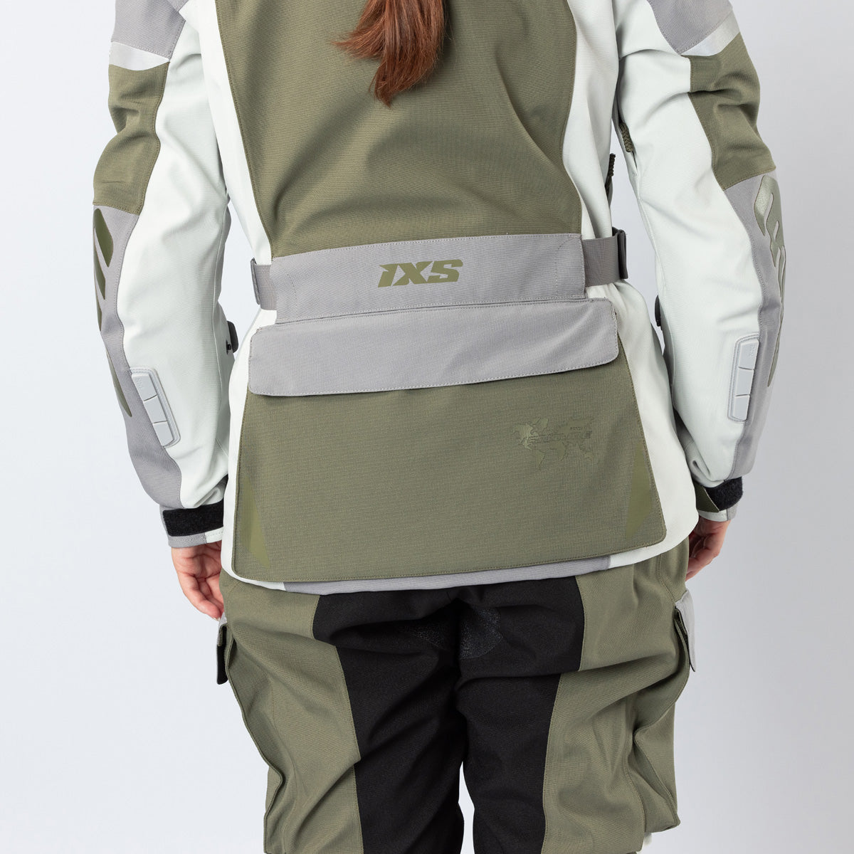 Damen Venture-STX 1.0 Laminatjacke hellgrau-oliv