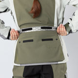 Damen Venture-STX 1.0 Laminatjacke hellgrau-oliv