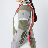 Damen Venture-STX 1.0 Laminatjacke hellgrau-oliv