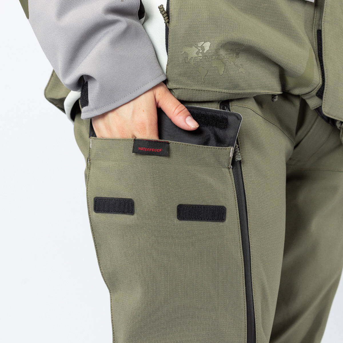 Damen Venture-STX 1.0 Laminathose oliv-hellgrau