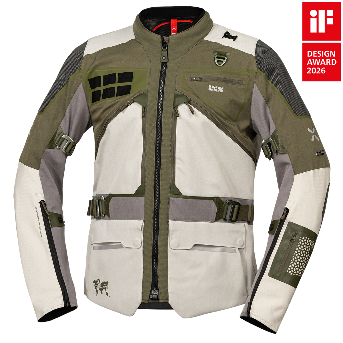 iXS Venture-Air 1.0 jacket light grey-olive – iXS.com