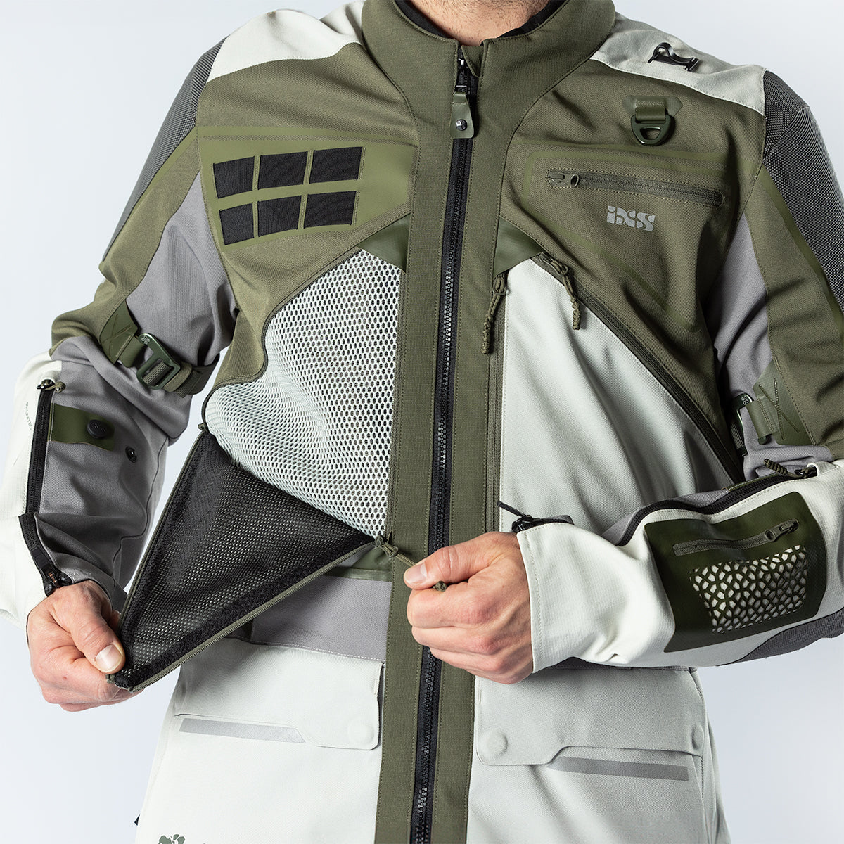 iXS Venture-Air 1.0 jacket light grey-olive – iXS.com