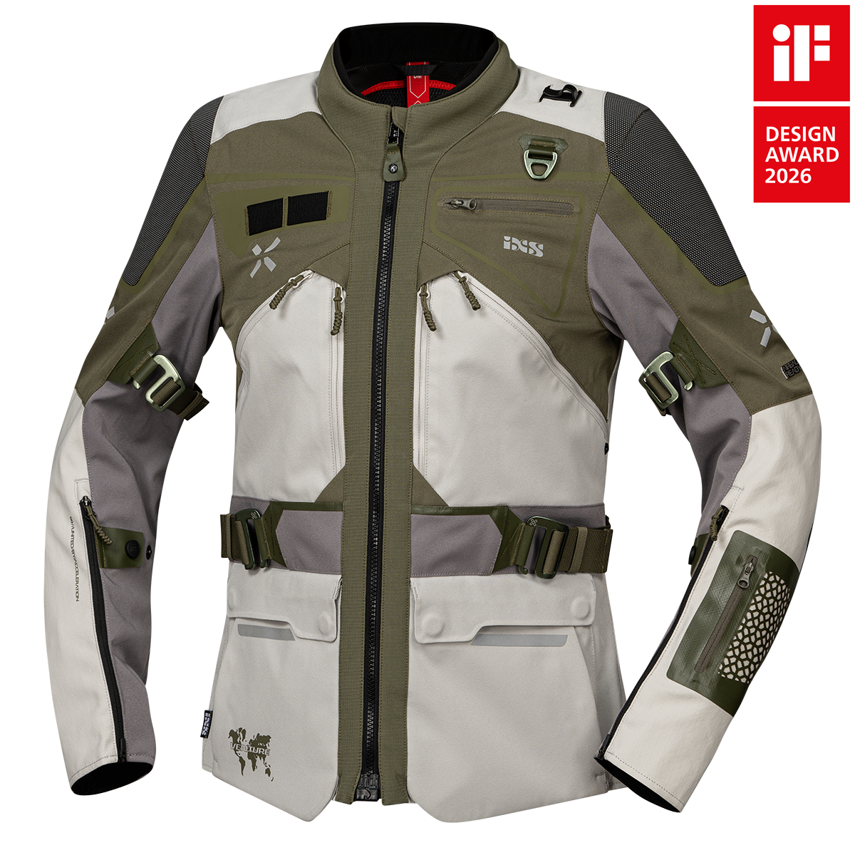 iXS Women's Venture-Air 1.0 jacket light grey-olive – iXS.com