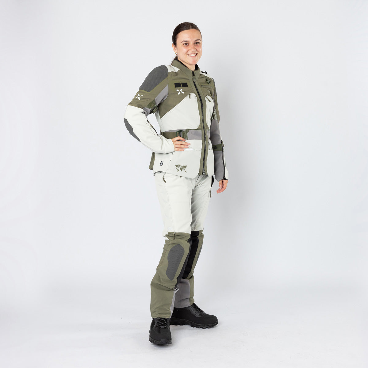 Damen Venture-Air 1.0 Jacke hellgrau-oliv