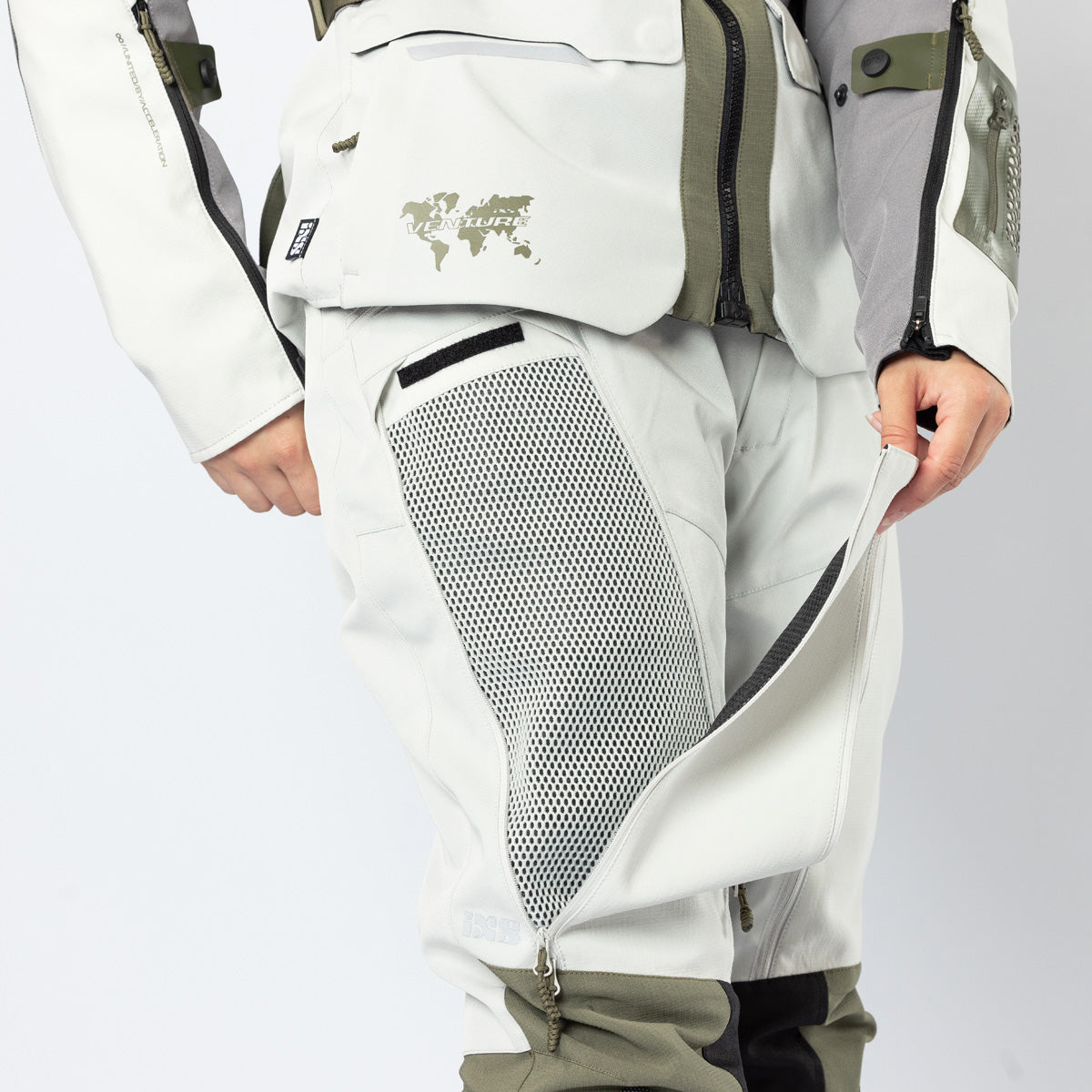 Damen Venture-Air 1.0 Hose hellgrau-oliv