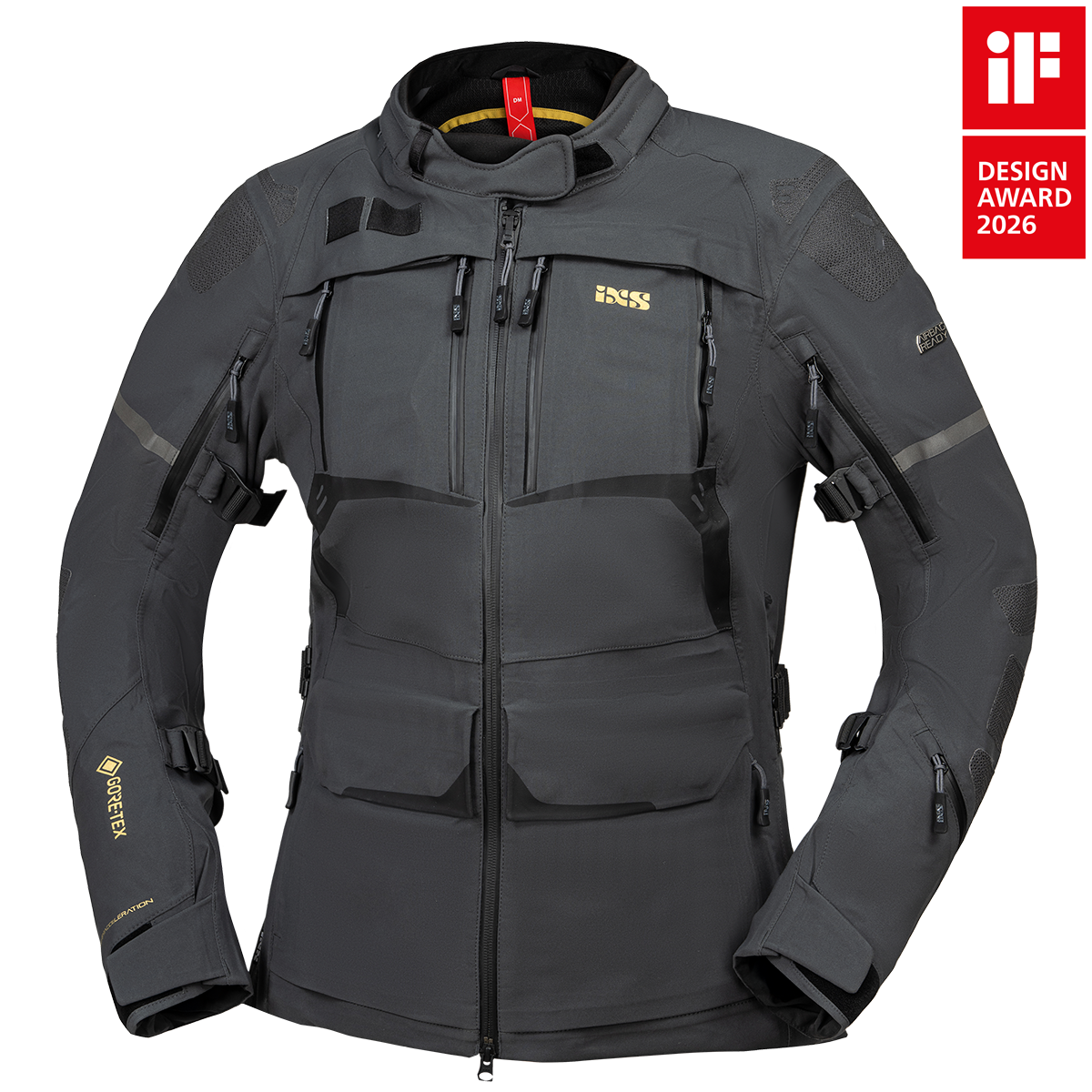TourShell バイクジャケット グレー Tourster-GTX 1.0 WMS laminated jacket - dark grey – iXS.com