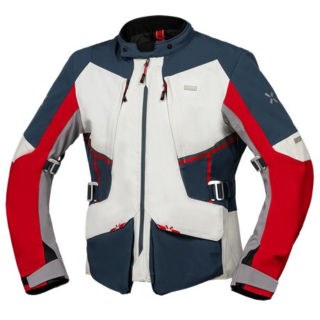 Tourster-STX 1.0 Laminatjacke hellgrau-blau-rot