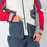 Tourster-STX 1.0 Laminatjacke hellgrau-blau-rot