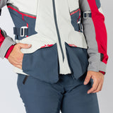 Tourster-STX 1.0 Laminatjacke hellgrau-blau-rot