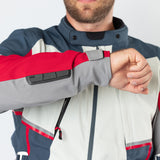 Tourster-STX 1.0 Laminatjacke hellgrau-blau-rot