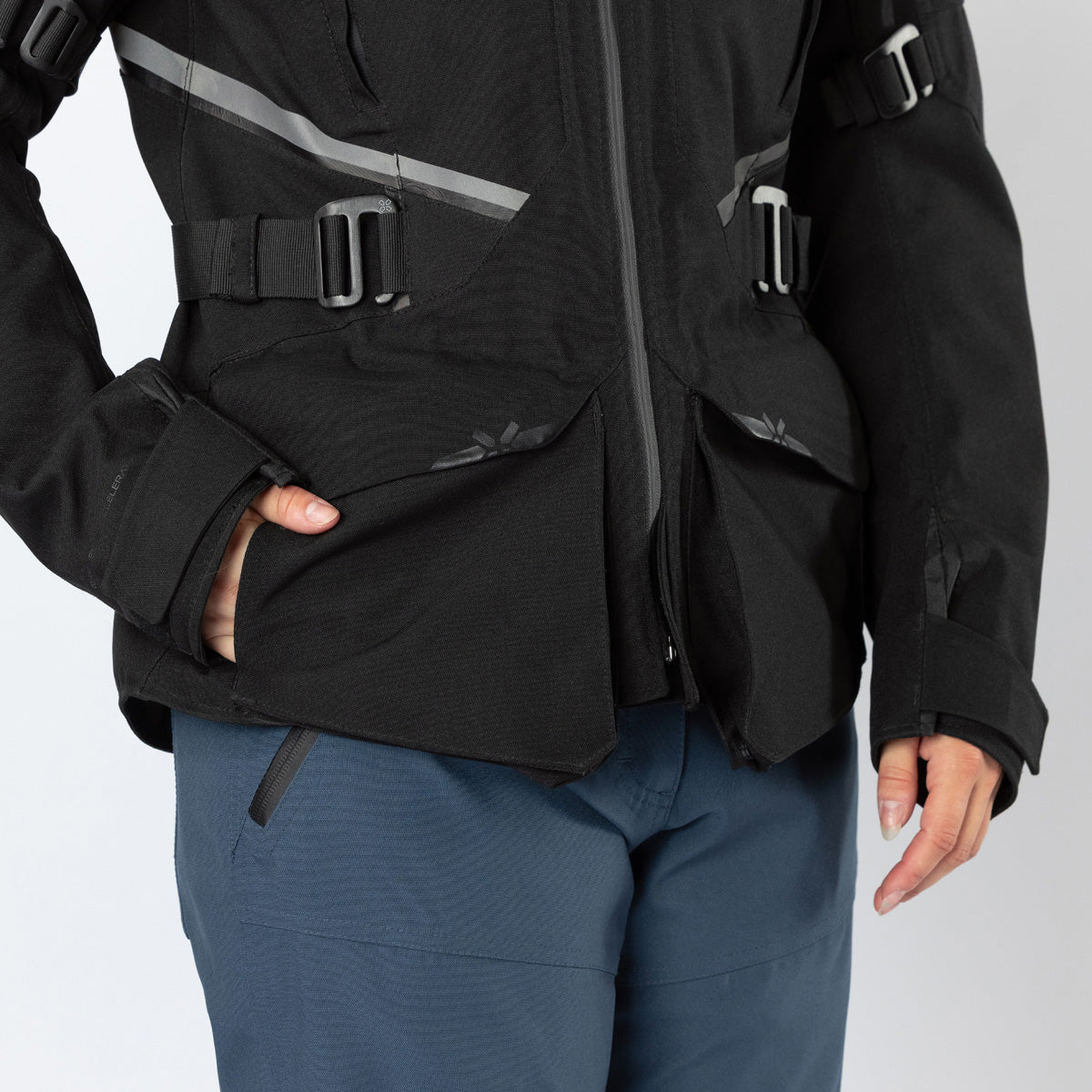 Damen Tourster-STX 1.0 Laminatjacke schwarz