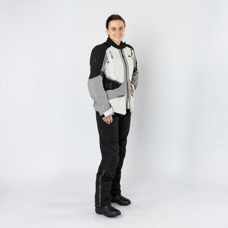 Damen Tourster-STX 1.0 Laminatjacke hellgrau-grau